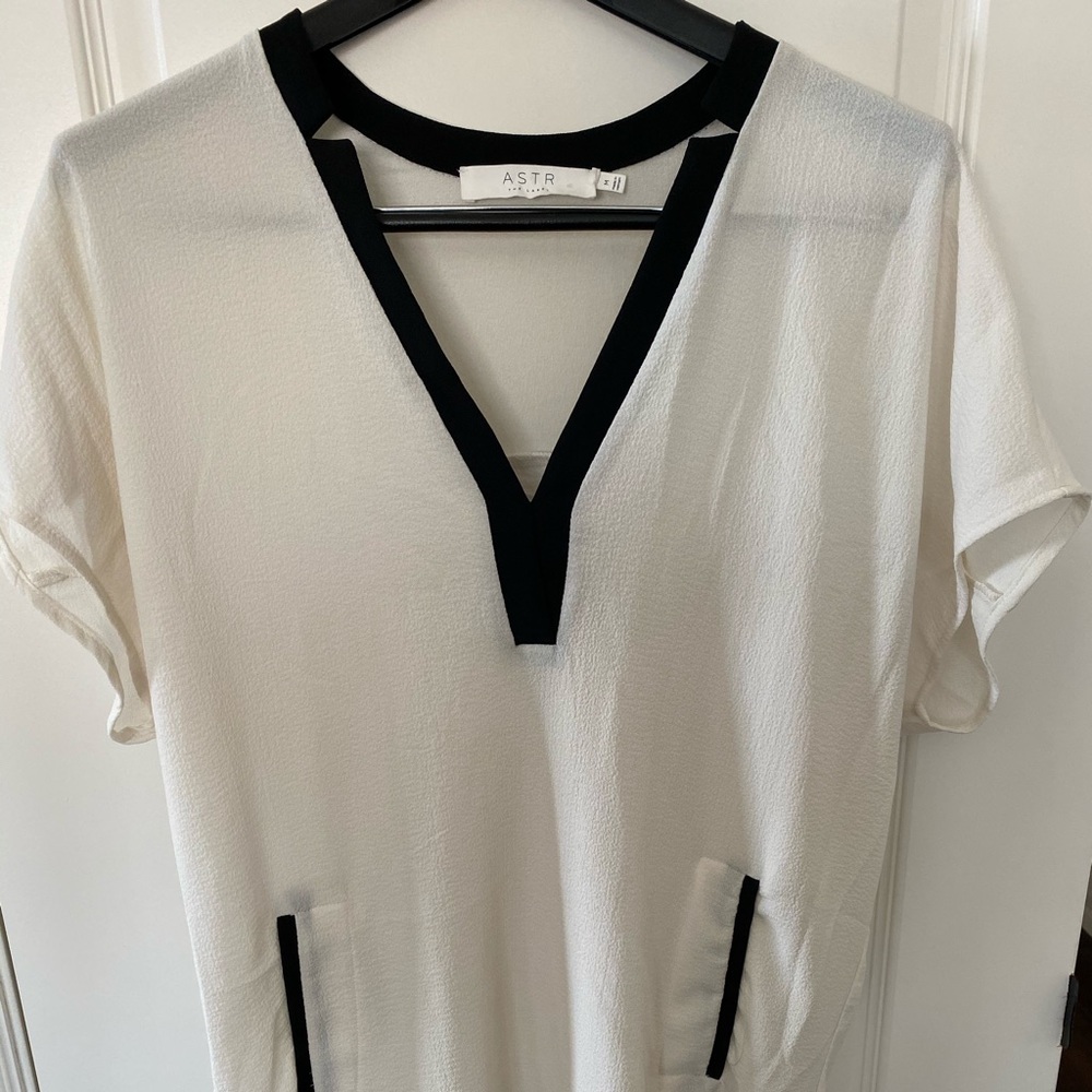 ASTR The Label White Shirt Dress Maternity